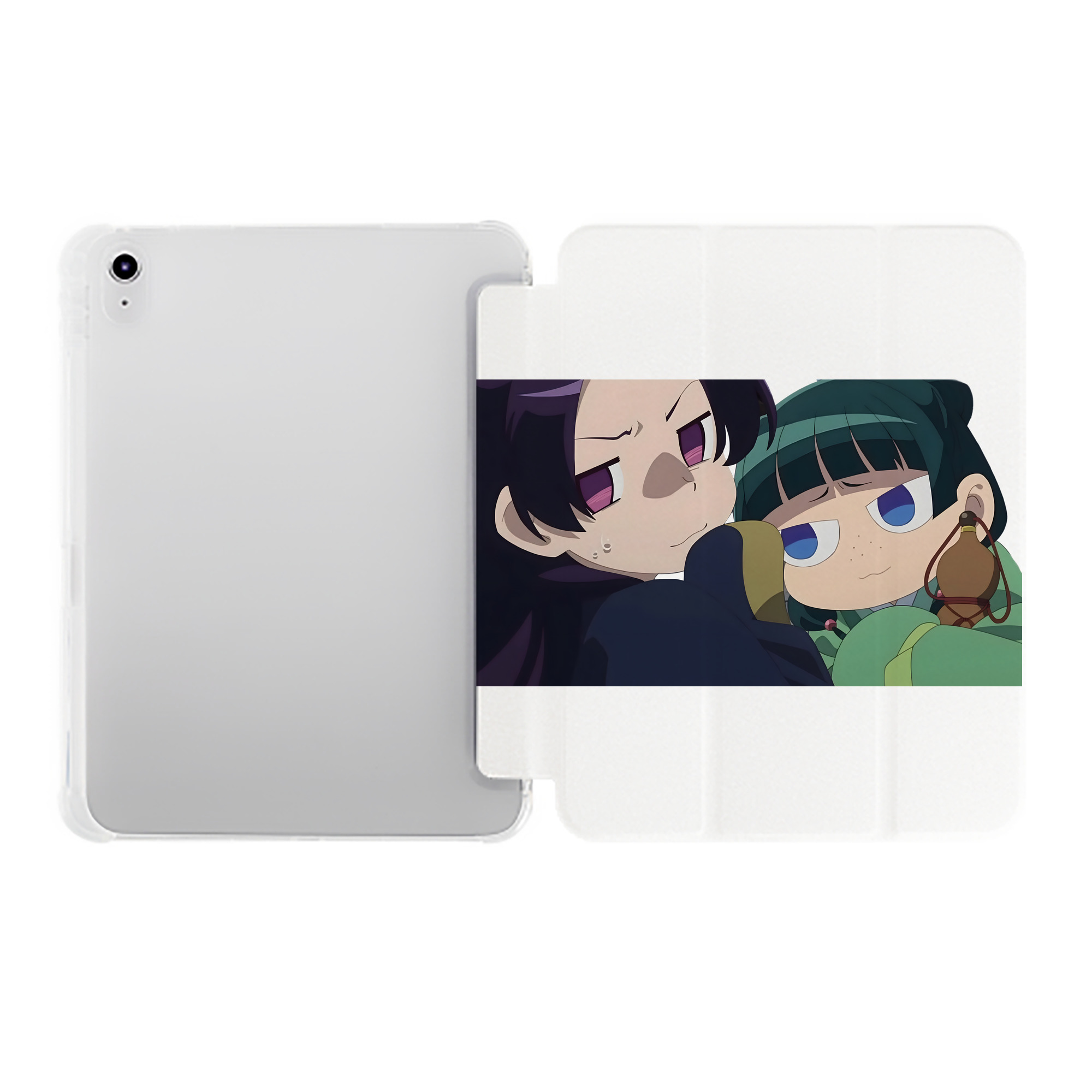 （画像用） 薬屋のひとりごと The Apothecary Diaries IPad ケース ペン収納付き 三つ折りスタンド PUレザー×シリコン 対応機種9.5/10.5/10.9インチ